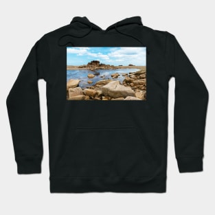 Rocky landscape in the coast of Brittany Hoodie